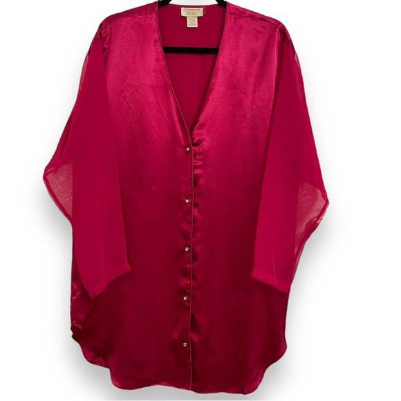 Victoria’s Secret Gold Label Long Button Down Night Shirt - Picture 2 of 9